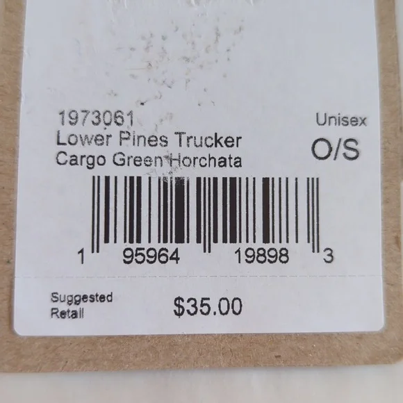 NWT Prana Netplus Floral Lower Pines Trucker Hat Unisex O/S Cargo Green Adjusts - Picture 3 of 16